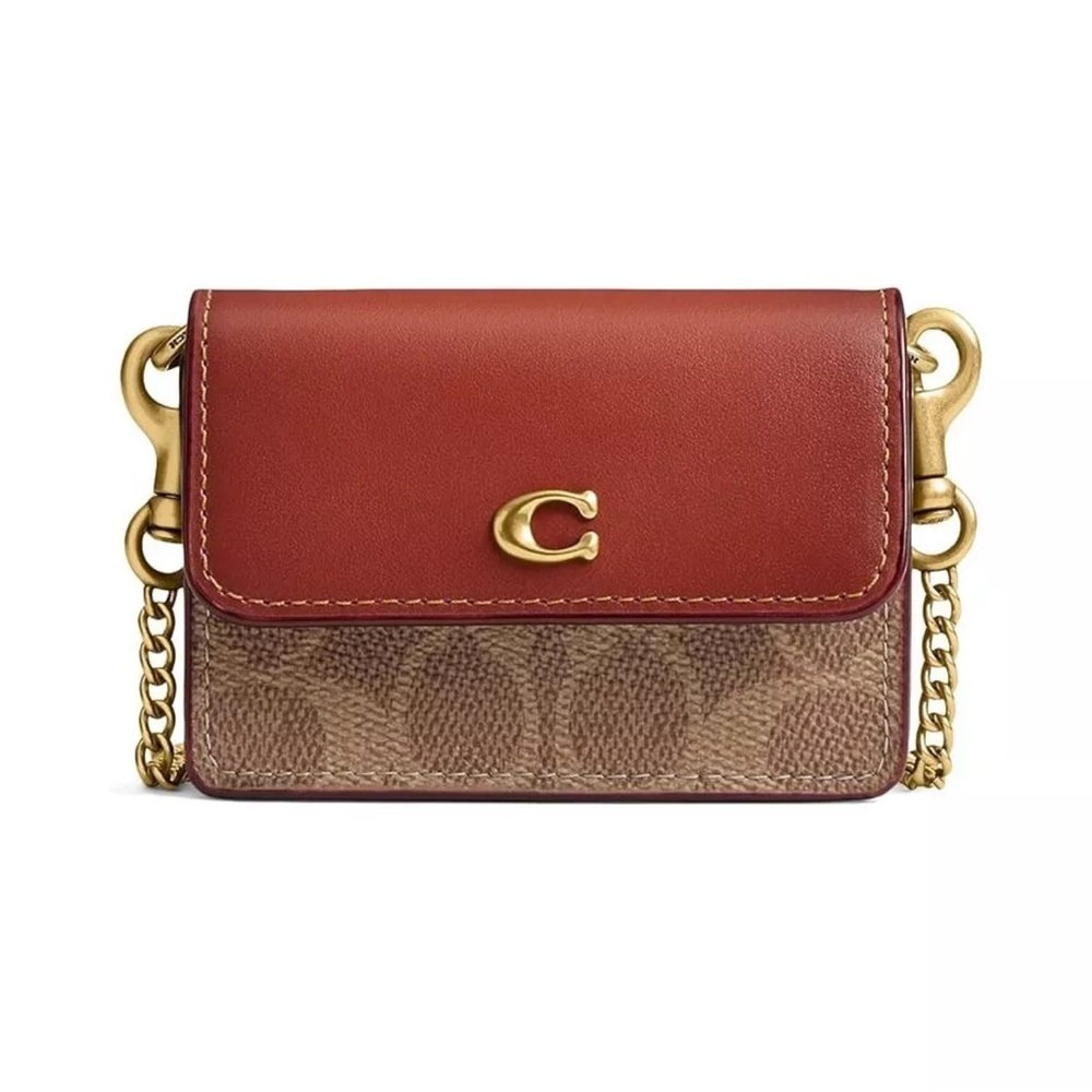 Coach card case crossbody bag